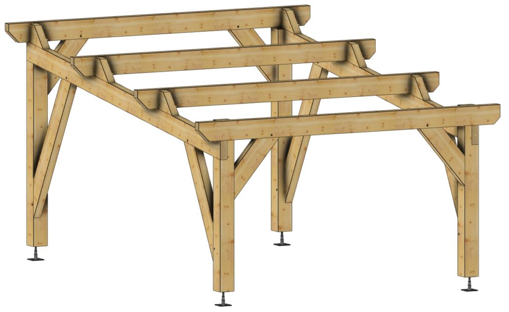 ABRI MONOPENTE - 4M50 SIMPLE