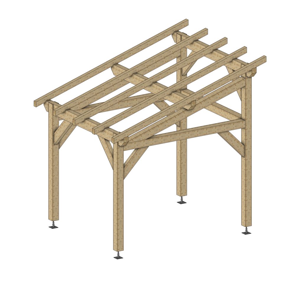 Abri accole en bois